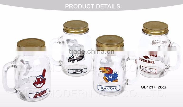Decal Design Bulk Juice Glass Mason Jar Wholesale Mason Jars