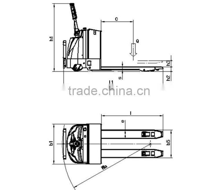 Easy Stand-on Steering Electric 3 Ton Pallet Truck