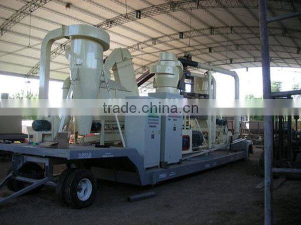 wood pellet mill/mobile wood pellet line:1.5-2.5/h