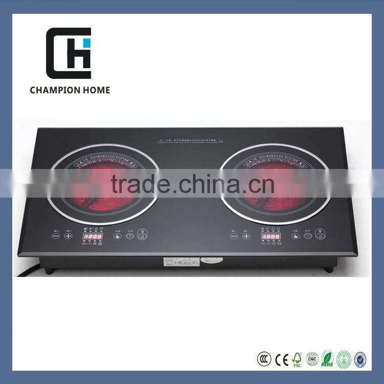cheap 4 digits display 2 burner Magneforce induction cooker