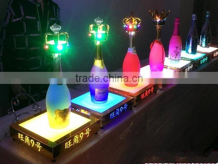 led light acrylic wine display tray stand /holder