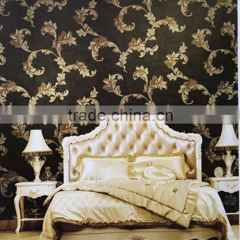 3d European living room wallpaper ,bedroom sofa tv background of flower wallpaper