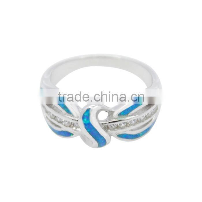 fashion girl`s ring silver opal ring