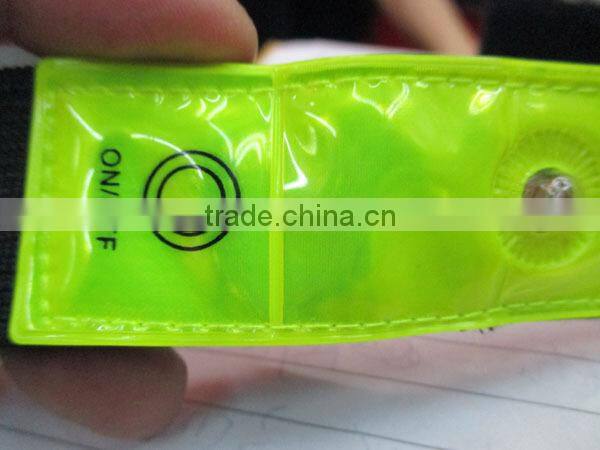 reflective slap bracelets,led Reflective band,Reflective pvc