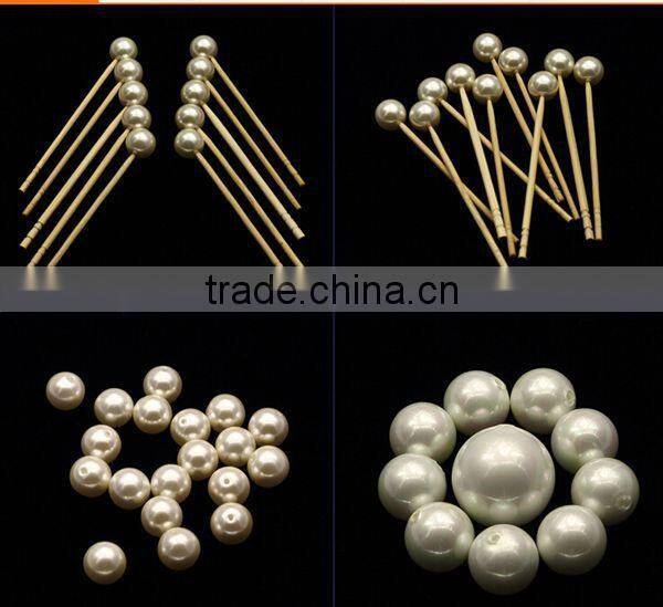 wholesale Synthetic (lab created) Loose Pearls Type 10mm half-drilled glass pearl beads