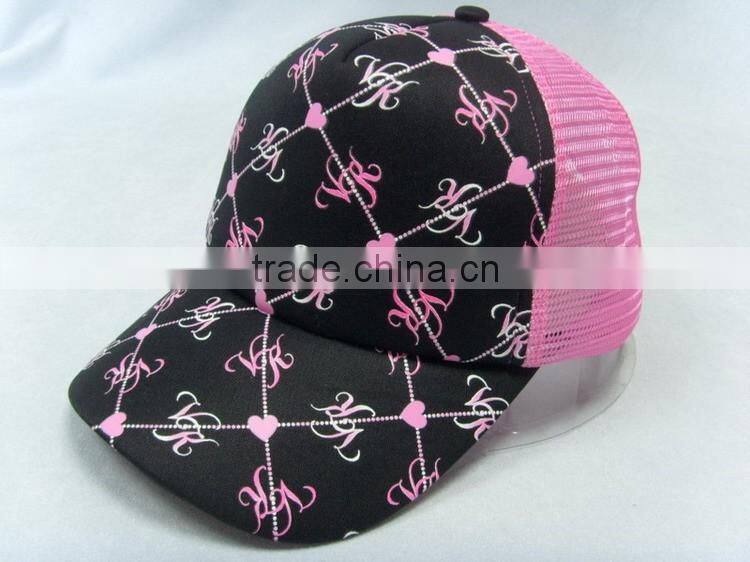 custom cap with mesh stool