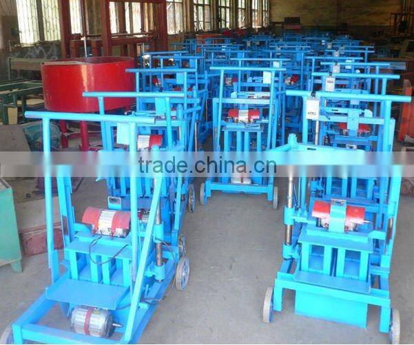 portable cement brick making machine QT40-3C hollow block making machine price