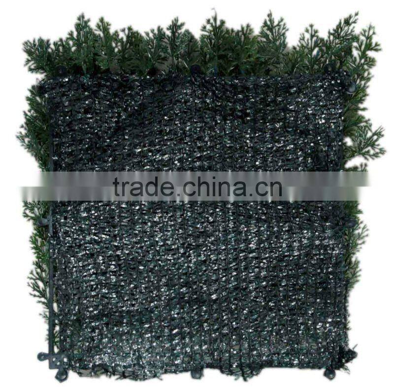 Cypress artificial green hedge for decoration