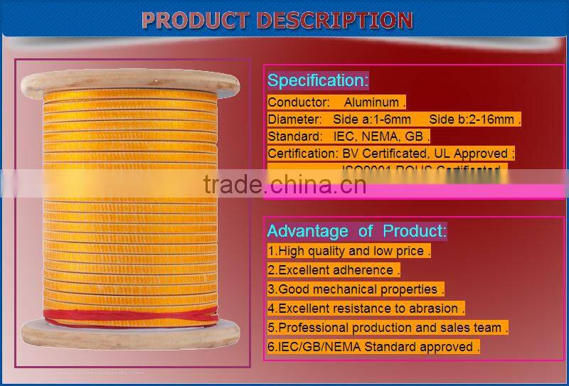 fiberglass coated aluminum electrical wire for motor and transformer on alibaba