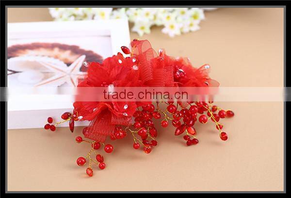 MYLOVE red Crystal Rhinestone Wedding Bridal Prom Stylish Girl Hair Pins MLF128