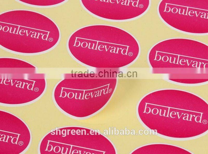 CMYK printing adhesive sticker for clothes