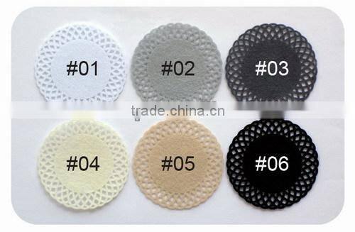 felt doily , handmade felt sticker, scrapbooking sticker, layered sticker , flower felt sticker