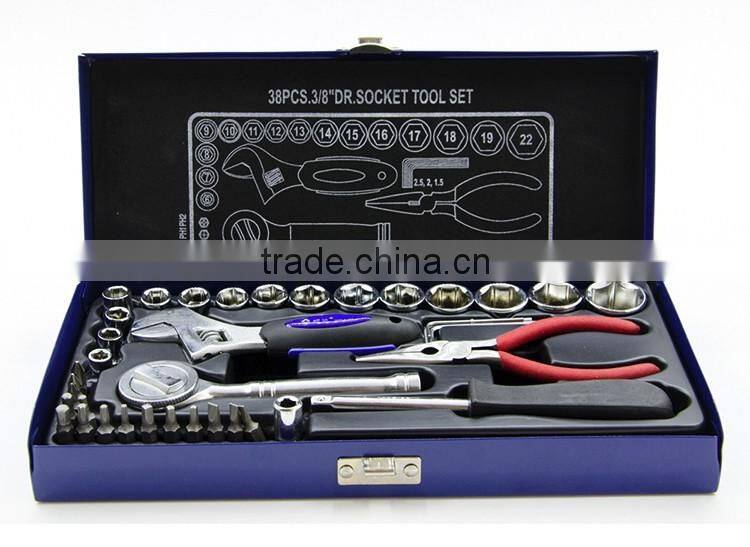 Socket Wrench tool Set Case 38 pieces 10mm