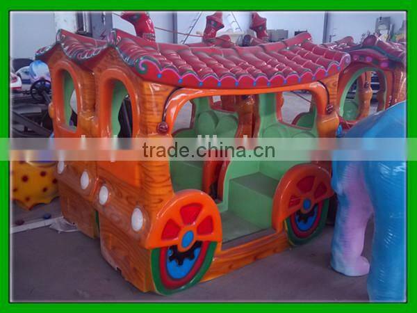 Electric track train with customized track electric kiddie train for sale