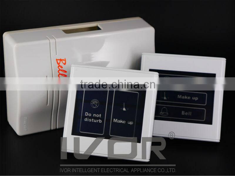 High Voltage smart hotel digital doorbell have Not Disturb,Clear Room Indicate SK-DB2300S3-S-LS Synthetic glass