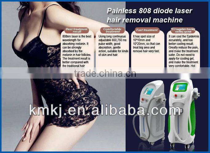 high power no pain 808nm permanent hair removal for salon