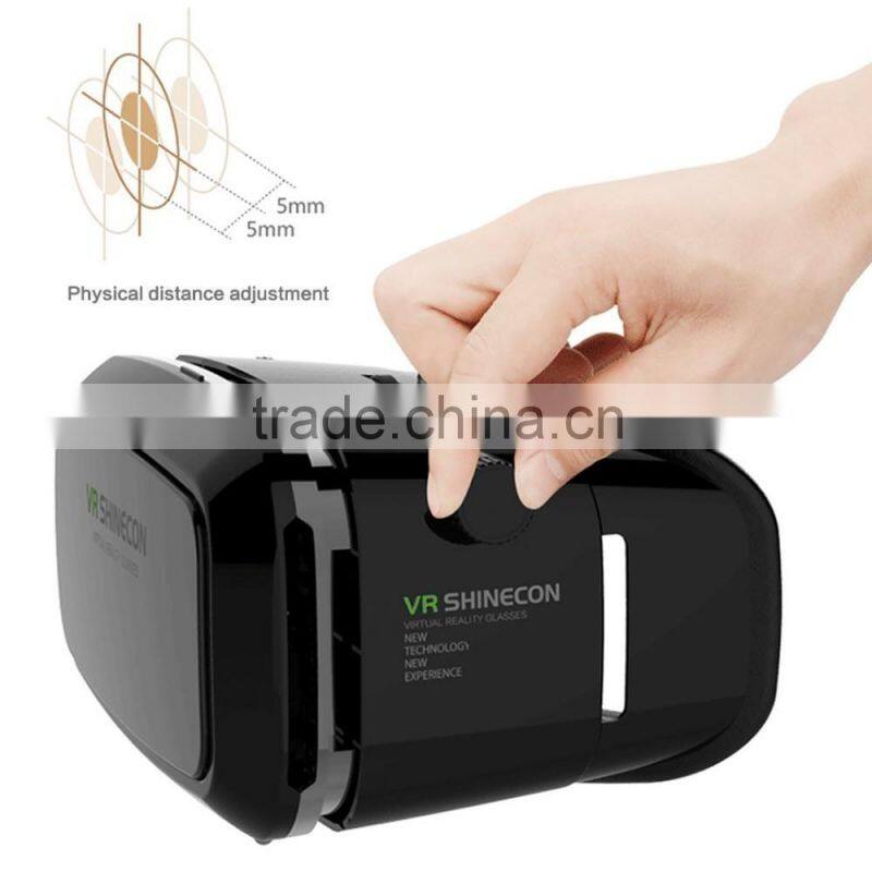 3D VR Virtual Reality Headset for Movie/Game,Virtual Video Glasses with Adjustable Lens and Strap for iPhone 6 Plus/6