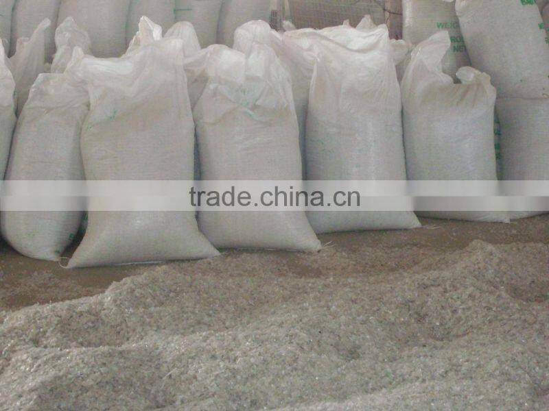 Recycled fiber grade PET chips washed