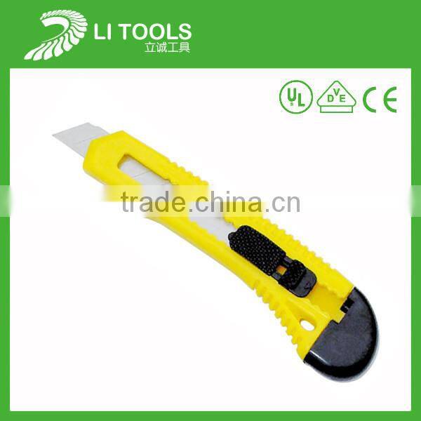 New design abs retractable cutter knife set with carbon steel blade
