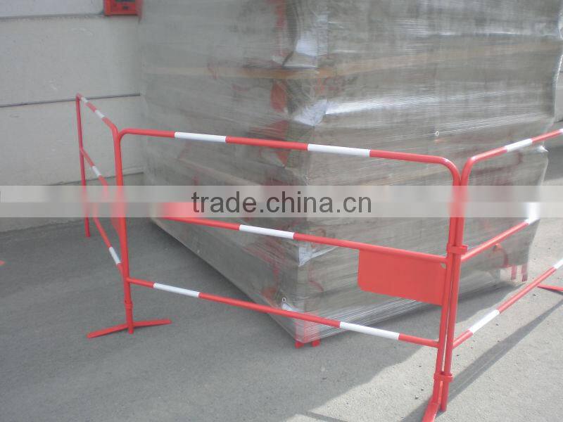 2220x1100mm construction Modular Portable barricade 360 degr welded steel with 3M reflective tape