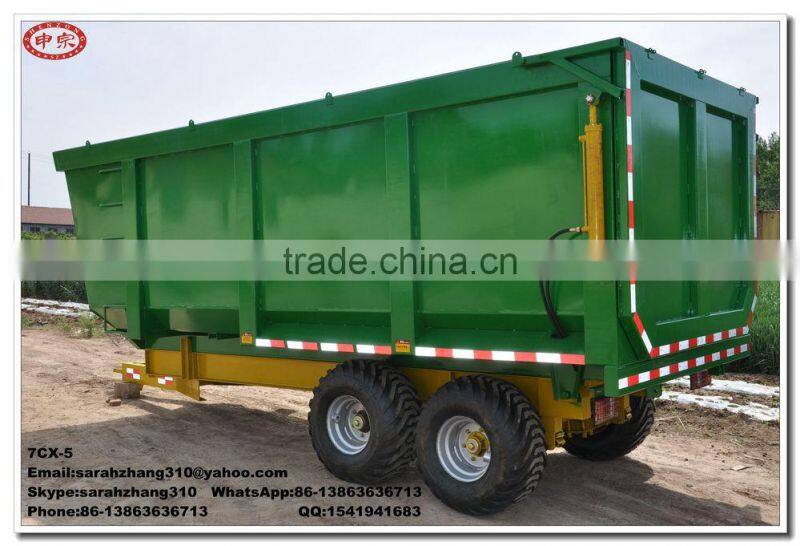 Truck Traile Use and CE Certification Farm Back Dump Trailer For Tractor