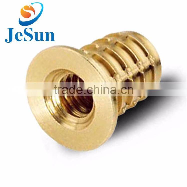 China factory wholesale brass insert nut/brass parts