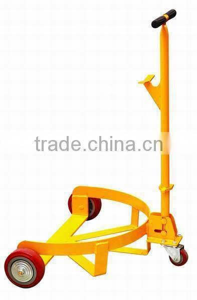 No-Spill Drum Truck with three wheels