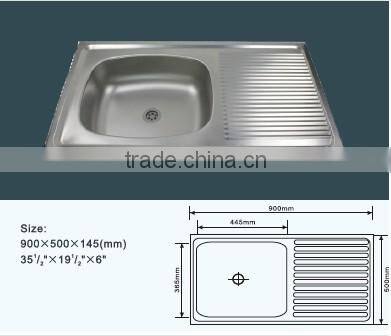 JZ-827 stainless steel kitchen sink equipment Lavabo