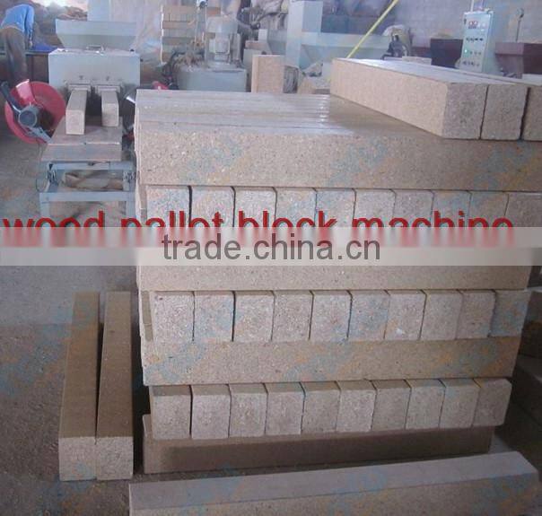 Press wood pallet block machine