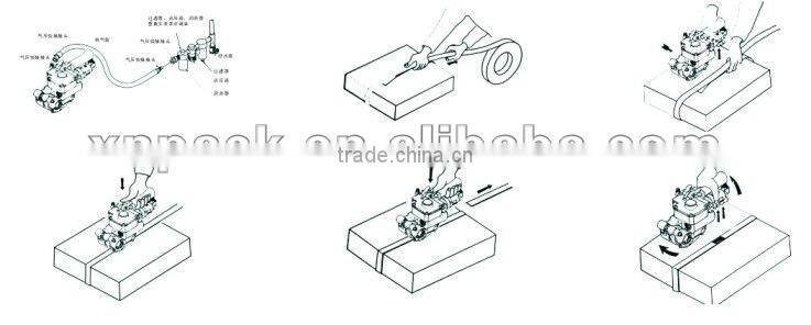 CMV-19 pneumatic machine for melting pet plastic