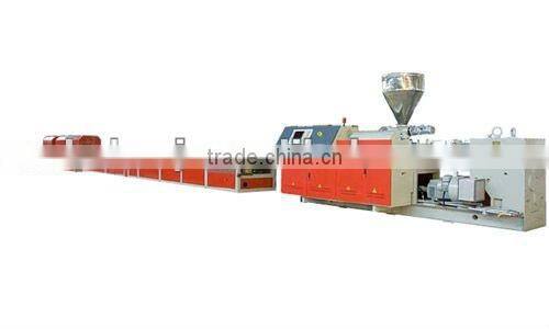 PE profile extrusion production line