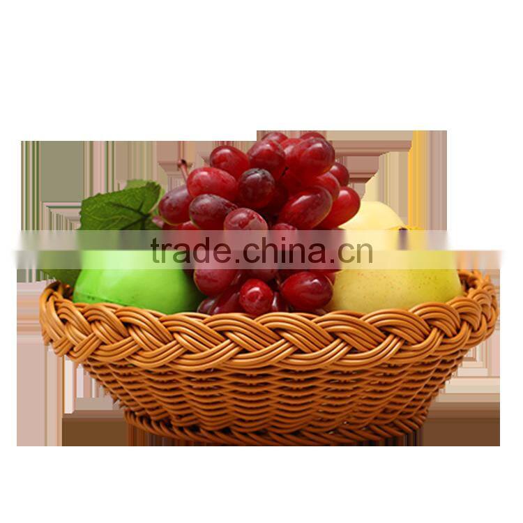 Wholesale eco-friendly food grade durable rattan empty fruit basket