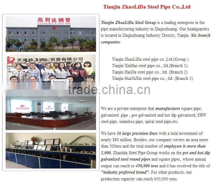 cold rolled dia 10 mm - 101 mm square tubing welded galvanized with CE certificate