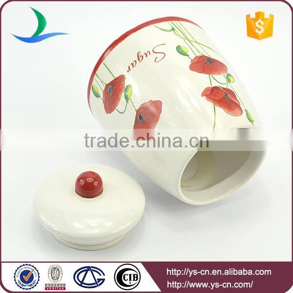 Wholesale Ceramic Tea Sugar And Coffee Canister food jar