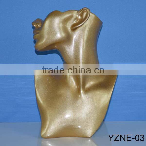 Fiberglass necklaces jewelry mannequin busts for necklace