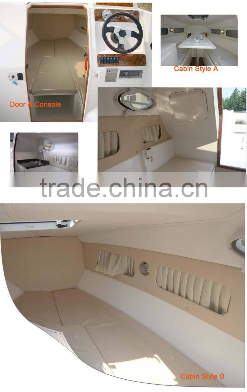 25ft Cabin Boat, Fiberglass boat, small fiberglass boat
