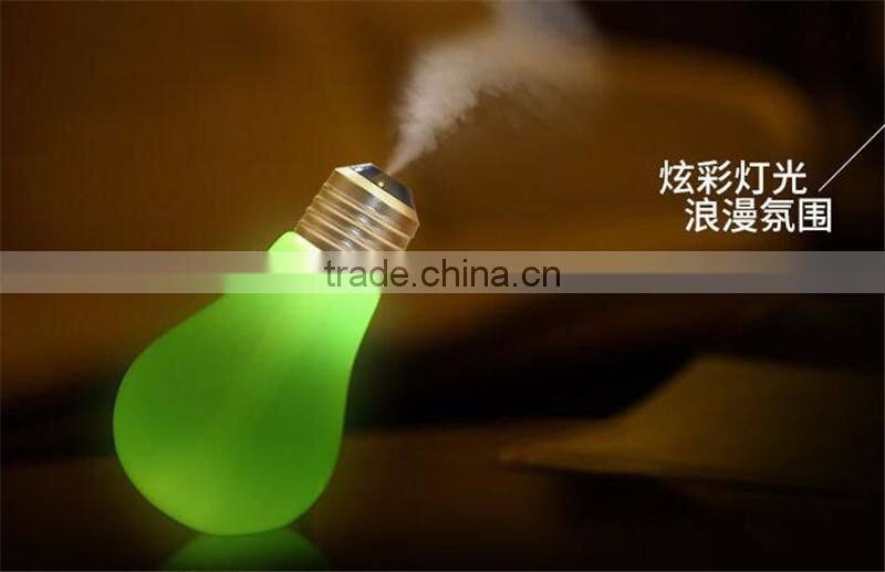 Colorful bulbs humidifier Humidifier office desktop Built-in micro landscape nightlights humidifier