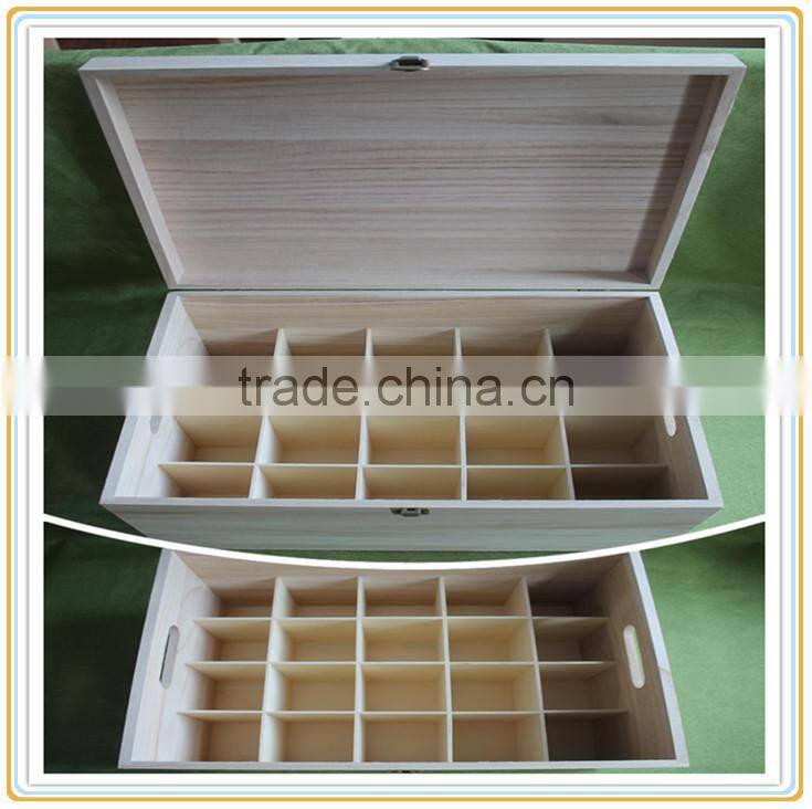 Custom printed wood beer bottle carrier Wooden 20 bottles beer Crates wood wine bottles shipping crates with grids for sale