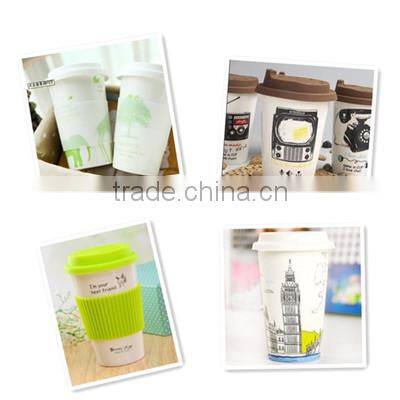 Green Tones Picnic Items Bamboo Fiber Coffee Mug