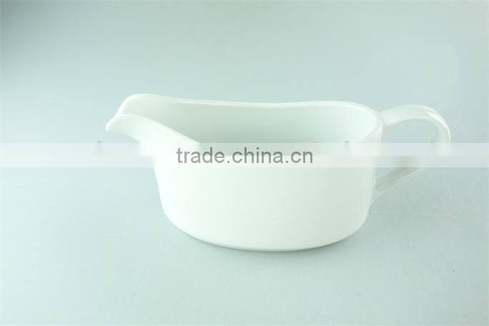 cheap ceramic custom bulk plain white gravy boat