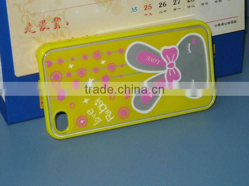 2013 hot sale rabbit patten PC phone cover