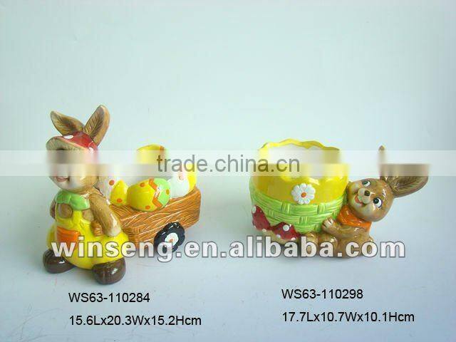 Ceramic Easter Rabbit Ashtray