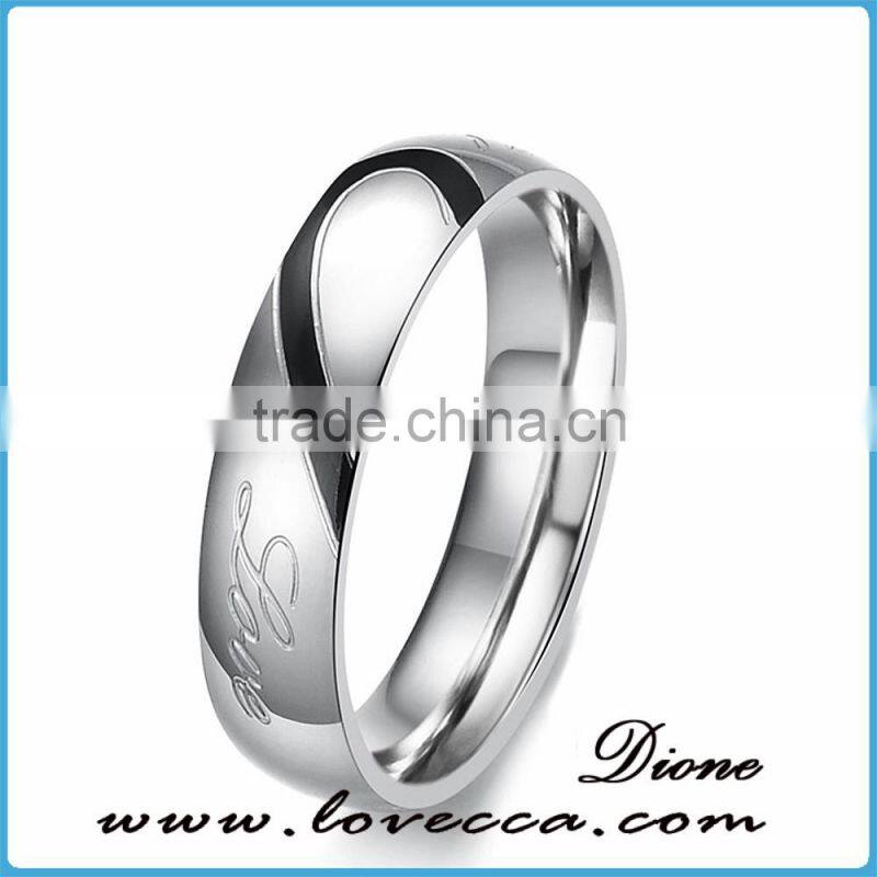 Factory new design cheap wholesale men 316l surgical stainless steel ring