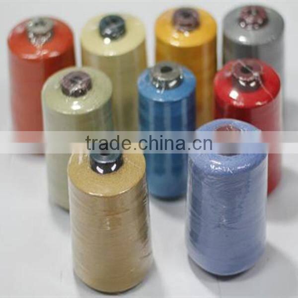 Fireproof meta aramid sewing thread 12s/3 dyed in colors with low price