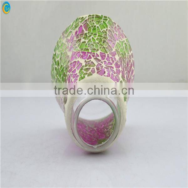 2014 Glass Mosaic Candle Holders