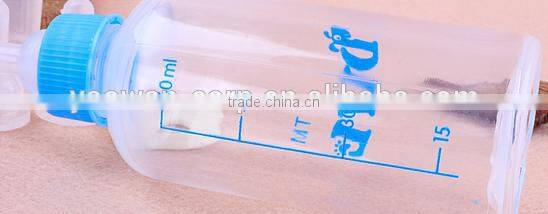 Wholesale plastic little pet milk bottles water bottle set