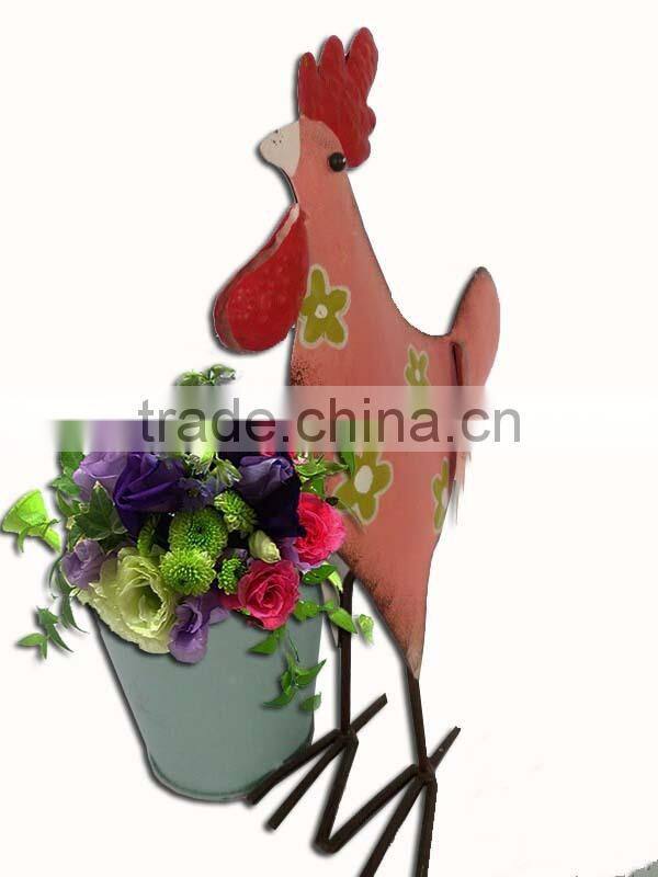 YS2014B217 metal animal shaped plants pot made in Xiamen with size 23X19X30.5CM