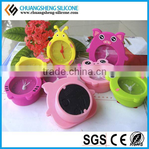 loverly animal shape silicon table clock