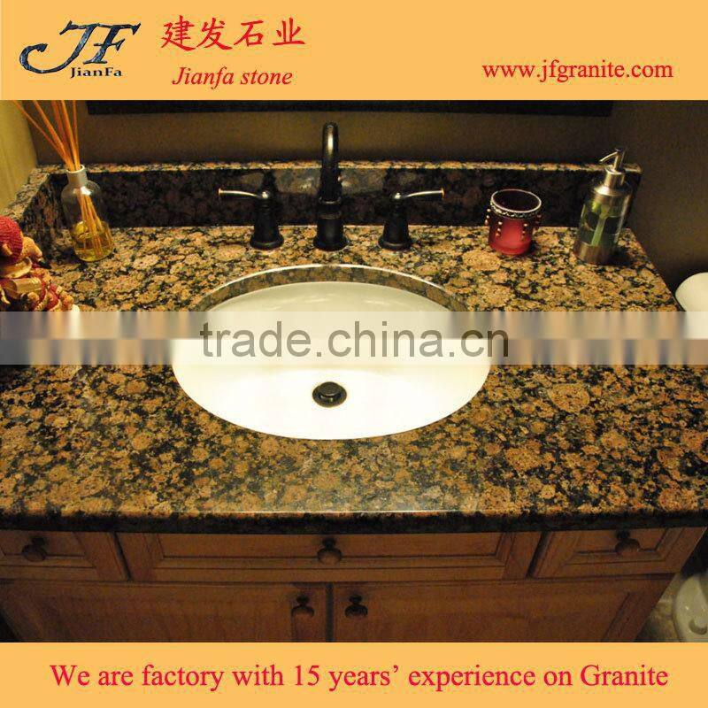 High polished Europe style vanity top granite countertop edges showimage for wholesales