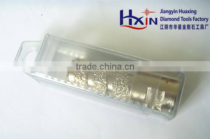 M14 Connection Vacuum Brazed Diamond Finger Bit